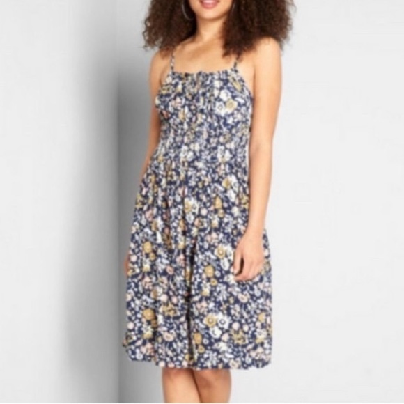 Modcloth Loving Reverie Moment Floral A-Line Dress Size XL - Picture 2 of 14